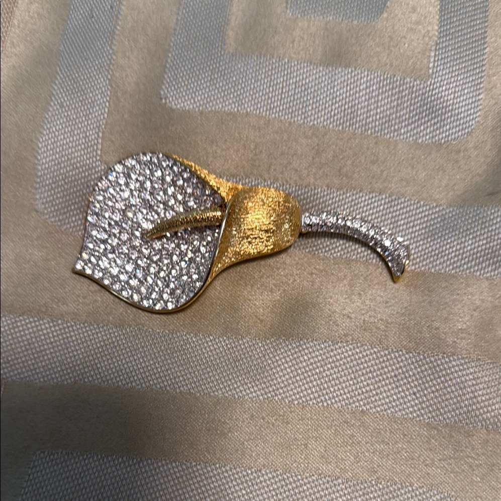 Nolan Miller Gold And Silver Calla Lily Brooch
